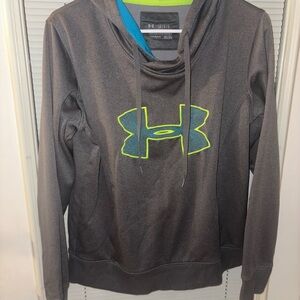 LG Gray Hoodie with Blue and Yellow Accents